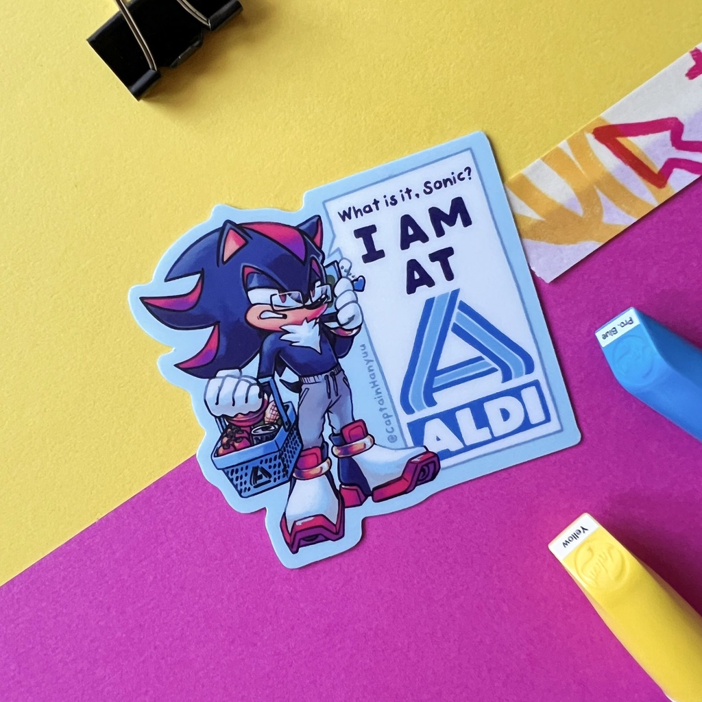 [Shadow at Aldi Sticker] SHADOW at ALDI – STICKER DIE-CUT 7,5 x 7 cm