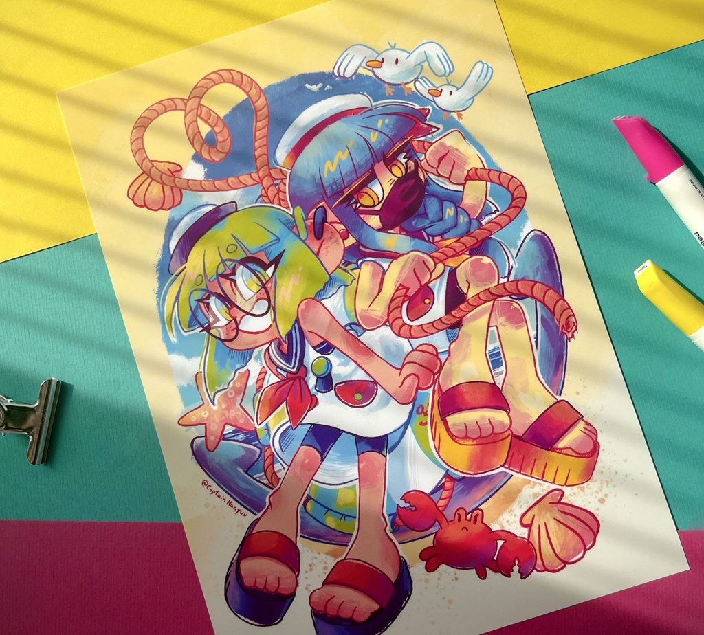 [Sunshine Sapphics Print] Sunshine Sapphics – A4 PRINT – 21 x 29,7 cm