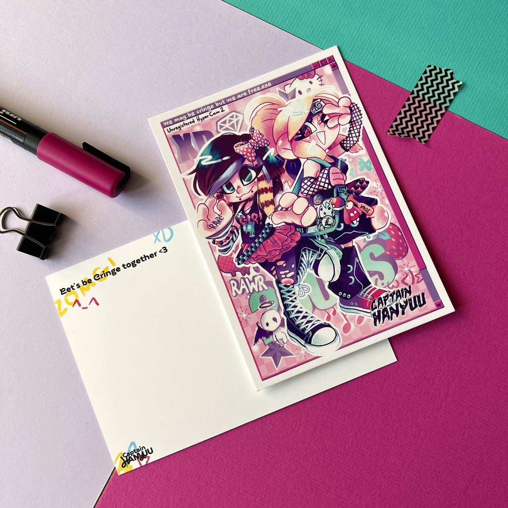 [Cringe but Free PoCa] Cringe but Free – A6 POSTCARD 14,8 x 10,5 cm