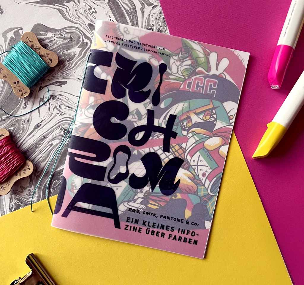 [Colour Zine] TRICHROMIA – Ein kleines Info-Zine über Farben – PRINTED ZINE